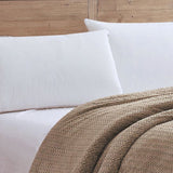 Plazatex Chevron Braided Stylish Soft Comfortable and Lightweight All Seasons Blanket Twin Taupe