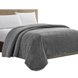 Plazatex Chevron Braided Stylish Soft Comfortable and Lightweight All Seasons Blanket Grey