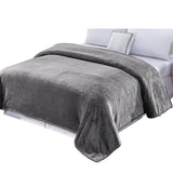 Plazatex Micro Plush Solid Parteen Soft Comfortable and Lightweight All Seasons Blanket Twin Grey