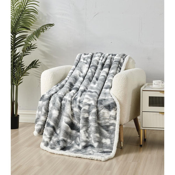 Plazatex Alaska Sherpa Decorative Super Soft Throw Blanket for Sleep/Decor 50" X