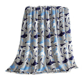 Plazatex Shark Plush Decorative All Season Plum Throw Blanket 50" x 60" Blue