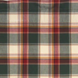RLF Home Cabin Plaid Tailored 100% Cotton with Fully Lined 3" Rod Pocket Valnance for Windows 50" x 14" Forest