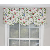 RLF Home English Ivy Provance 100% Cotton with Fully Lined 3" Rod Pocket Valnance for Windows 50" x 15" Spring