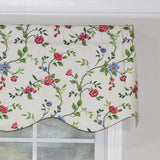 RLF Home English Ivy Provance 100% Cotton with Fully Lined 3" Rod Pocket Valnance for Windows 50" x 15" Spring