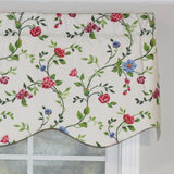 RLF Home English Ivy Provance 100% Cotton with Fully Lined 3" Rod Pocket Valnance for Windows 50" x 15" Spring