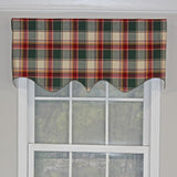 Cabin Plaid Regal Style 3" Rod Pocket Valance 50" x 17" Forest by RLF Home