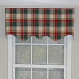 Cabin Plaid Regal Style 3" Rod Pocket Valance 50" x 17" Forest by RLF Home