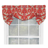RLF Home Vibrant Colors in Southwest Designs Butterfly Stylish Windows Valance 3" Rod Pocket 50" x 16" Hibiscus Orange