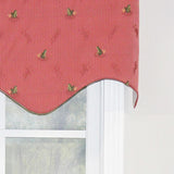 RLF Home Ribbit Regal High Quality Valance 3" Rod Pocket Window Treatment 50" x 17" Camelia Pink