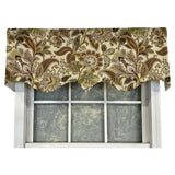 Valdosta Regal Style 3" Rod Pocket Valance 50" x 17" Vintage by RLF Home