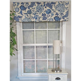 RLF Home Barclay Butera Tailored 100% Cotton with Fully Lined 3" Rod Pocket Valnance for Windows 50" x 14" Chambray