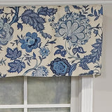RLF Home Barclay Butera Tailored 100% Cotton with Fully Lined 3" Rod Pocket Valnance for Windows 50" x 14" Chambray