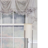 RLF Home Luxurious Modern Design Classic Sheers Victory Swag 3-Scoop Window Valance 50" x 25"