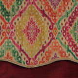 RLF Home Icicles Trimmed Glory 100% Cotton with Fully Lined 3" Rod Pocket Valnance for Windows 50" x 16" Multi