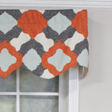 RLF Home Twinkle Regal 100% Cotton with Fully Lined 3" Rod Pocket Valnance for Windows 50" x 17" Multi