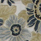 RLF Home Verona Petticoat Modern Premium Design Printed Valance 3" Rod Pocket 50" x 15" Blue/Gray