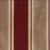 RLF Home Bodega Stripe Window Treatment Regal Valance 3" Rod Pocket 50" x 17" Mauve Red