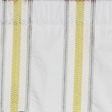 RLF Home Lemon Stripe Regal  100% Cotton with Fully Lined 3" Rod Pocket Valnance for Windows 50" x 17" Cream