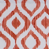 RLF Home Zamya Regal Window Treatment Valance 3" Rod Pocket 50" x 17" Tangerine