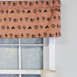 RLF Home Modern Design Classic Seascape Tailored Style Window Valance 50" x 17" Peach