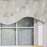 RLF Home Modern Design Classic Fanfare Cornice Style Window Valance 50" x 17" Light Green