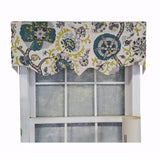 RLF Home Modern Design Classic Celtic Regal Style Window Valance 50" x 17" Emerald Green