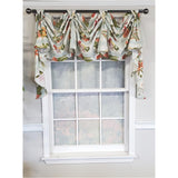 RLF Home Luxurious Modern Design Garden Pallet Victory Swag 3-Scoop Window Valance 50" x 25"