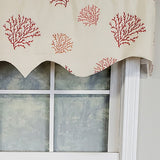 RLF Home Luxurious Modern Design Classic Deep-Sea Regal Style Window Valance 50" x 17"