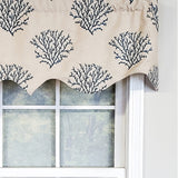 RLF Home Luxurious Modern Design Classic Deep-Sea Regal Style Window Valance 50" x 17"