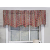 RLF Home Modern Design Classic Anorak Regal Style Window Valance  50" x 17" Multicolor