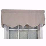 RLF Home Luxurious Modern Design Classic Soft Rayon Regal Style Window Valance 50" x 17"
