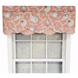 RLF Home Luxurious Modern Design Classic Windamar Petticoat Style Window Valance 50" x 15"