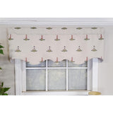 RLF Home Modern Design Classic Lighthouse Regal Style Window Valance 50" x 17" Vanilla