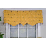 RLF Home Modern Design Classic Ribbit Regal Style Window Valance 50" x 17" Antique