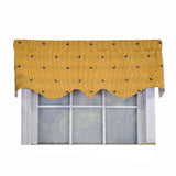 RLF Home Modern Design Classic Ribbit Regal Style Window Valance 50" x 17" Antique