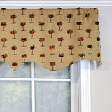 RLF Home Modern Design Classic Curacao Regal Style Window Valance 50" x 17" Light Oak