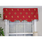 RLF Home Modern Design Classic Medieval Regal Valance  50" x 17" Vermillion Red