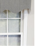 RLF Home Luxurious Modern Design Classic MG-Ticking Stripe Regal Style Window Valance 50" x 17"