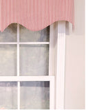 RLF Home Luxurious Modern Design Classic MG-Ticking Stripe Regal Style Window Valance 50" x 17"