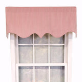 RLF Home Luxurious Modern Design Classic MG-Ticking Stripe Regal Style Window Valance 50" x 17"