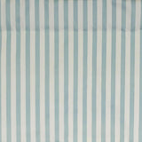 RLF Home Candy Stripe Regal 3" Rod Pocket Lining Luxurious and Elegant Window Treatment Valance 50" x 17" Spa