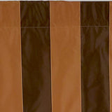 RLF Home Pascal Stripe Regal 3" Rod Pocket Lining Luxurious and Elegant Window Treatment Valance 50" x 17" Espresso