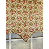 RLF Home Florida Regal 3" Rod Pocket Lining Luxurious and Elegant Window Treatment Valance 50" x 17" Sage