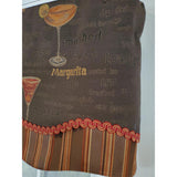 RLF Home Margarita Glory 3" Rod Pocket Lining Luxurious and Elegant Window Treatment Valance 50" x 16" Oakwood