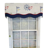 RLF Home Wheel 67 Glory 3" Rod Pocket Lining Luxurious and Elegant Window Treatment Valance 50" x 16" Off White