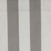 RLF Home Cabana Stripe Cornice 3" Rod Pocket Lining Luxurious and Elegant Window Treatment Valance 50" x 17" Gray