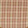RLF Home Dotted Squares Cornice 3" Rod Pocket Lining Luxurious and Elegant Window Treatment Valance 50" x 17" Peach