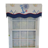 RLF Home Sea Crown Glory 3" Rod Pocket Lining Luxurious and Elegant Window Treatment Valance 50" x 16" Off White