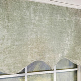 RLF Home Velveteen Regal 3" Rod Pocket Lining Luxurious and Elegant Window Treatment Valance 50" x 17" Mint