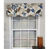 RLF Home Antonia Provence Colorful Leaves and Blossoms Effortless Installation Luxurious Window Treatment Valance 50" X 15"